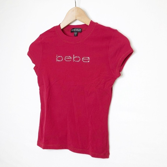 Bebe sport, red, BB logo short sleeve T-shirt ❤️ - Picture 8 of 10